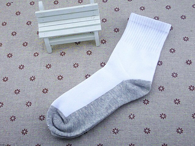 5Pairs/Lot Cotton Soft Socks Breathable Absorbing Sweat Sport Socks Boys Girls School Socks White Black Gray Patchwork Socks: gray button / 10-12T