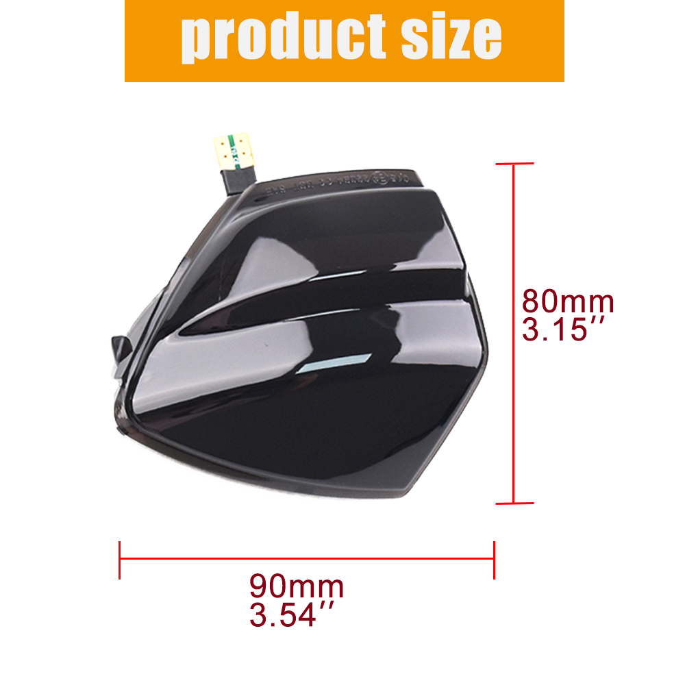 2X For Ford S-Max 07-14 Kuga C394 08-12 C-Max 11-19 LED Dynamic Turn Signal Light Side Mirror Sequential Blinker Indicator Lamp