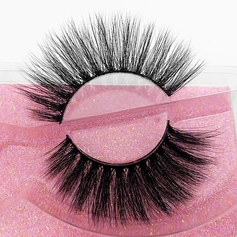 10 bulk fluffiga lösögonfransar 3d minkfransar återanvändbara handgjorda naturliga ögonfransar faux cilios: A16