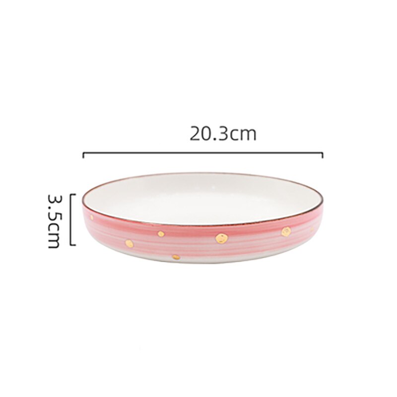 FANCITY Household fish dishes, ceramic dishes, lovely dishes, fruit dishes: C 2