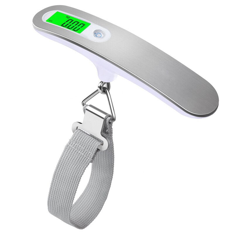 Hand Held Belt Scale 50kg/110lb LCD Digital hanging Scale For Travel Suitcase Luggage Hanging Scales Weighing Balance Electronic: Default Title