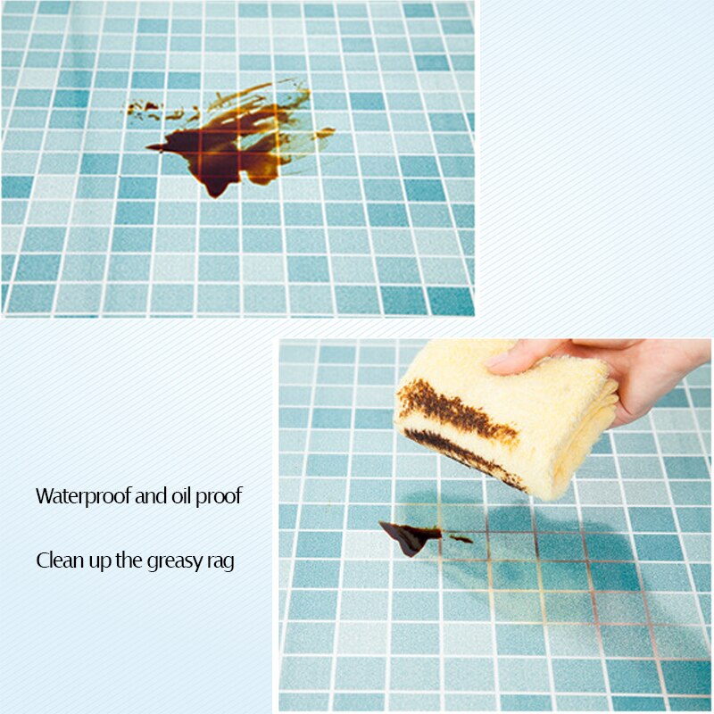 Selvklebende vegg klistremerke papir backsplash diy kjøkken vegg klistremerke mosaikk vegg fliser skrelle pinne vanntett backsplash tapet