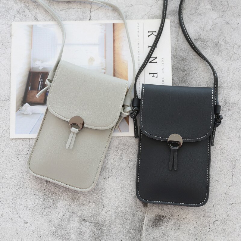 Style unique épaule sac à main sac de messager écran tactile téléphone portable portefeuille en cuir bandoulière sac à main fille