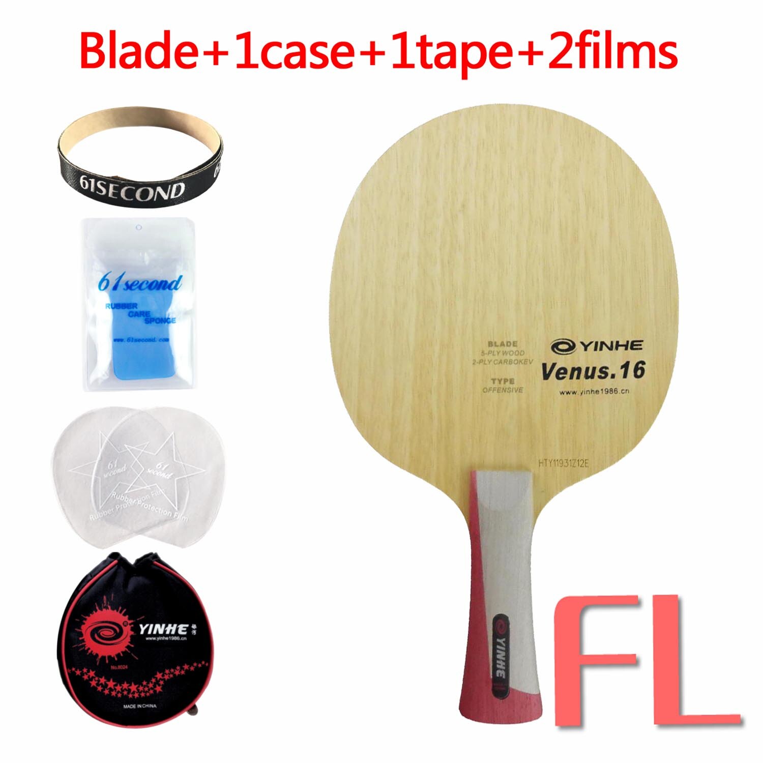 Yinhe Venus.16 V16 V 16 V-16 Tischtennis Tischtennis Klinge: FL mit YBM Fall