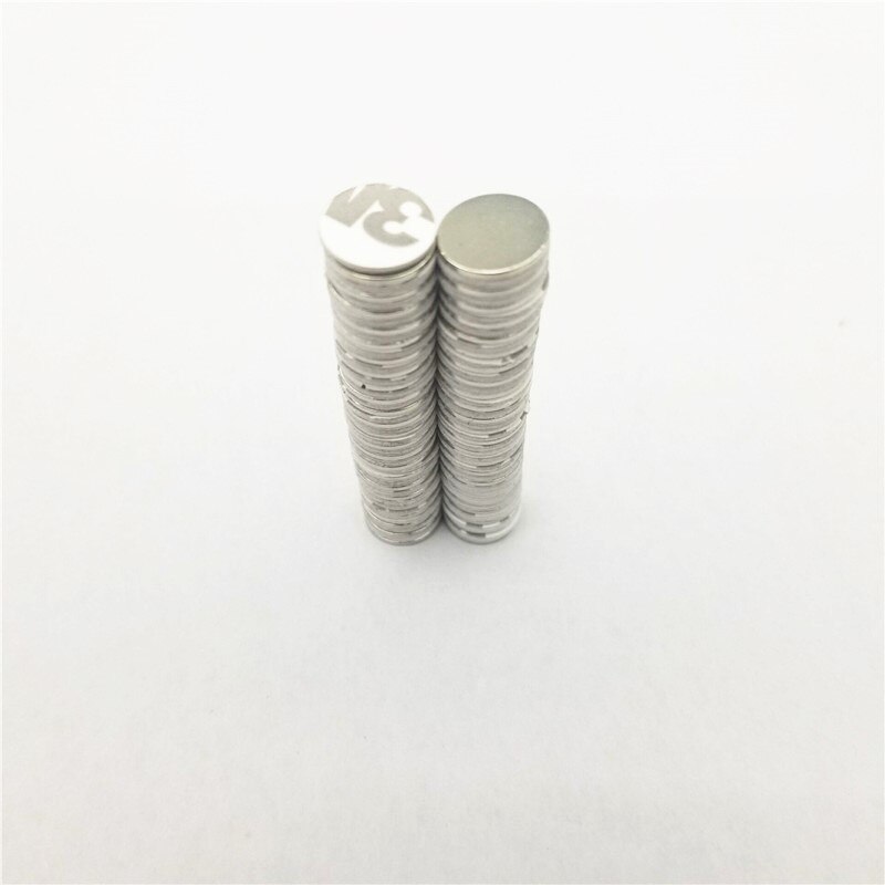 10-100 Stuks Neodymium Magneet 10X2 Met 3M Lijm Zeldzame Aarde Kleine Sterke Ronde Permanente 10*2Mm Ndfeb Nickle Magnetische 10x2mm: 10PCS