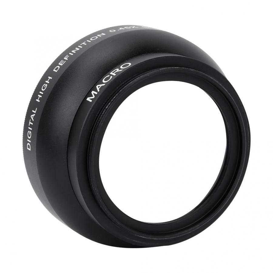 Webcam cover 0.45X Lens Magnification High Definition Wide Angle Lens for 49mm Mount Camera Magnifying lens High Definition Len
