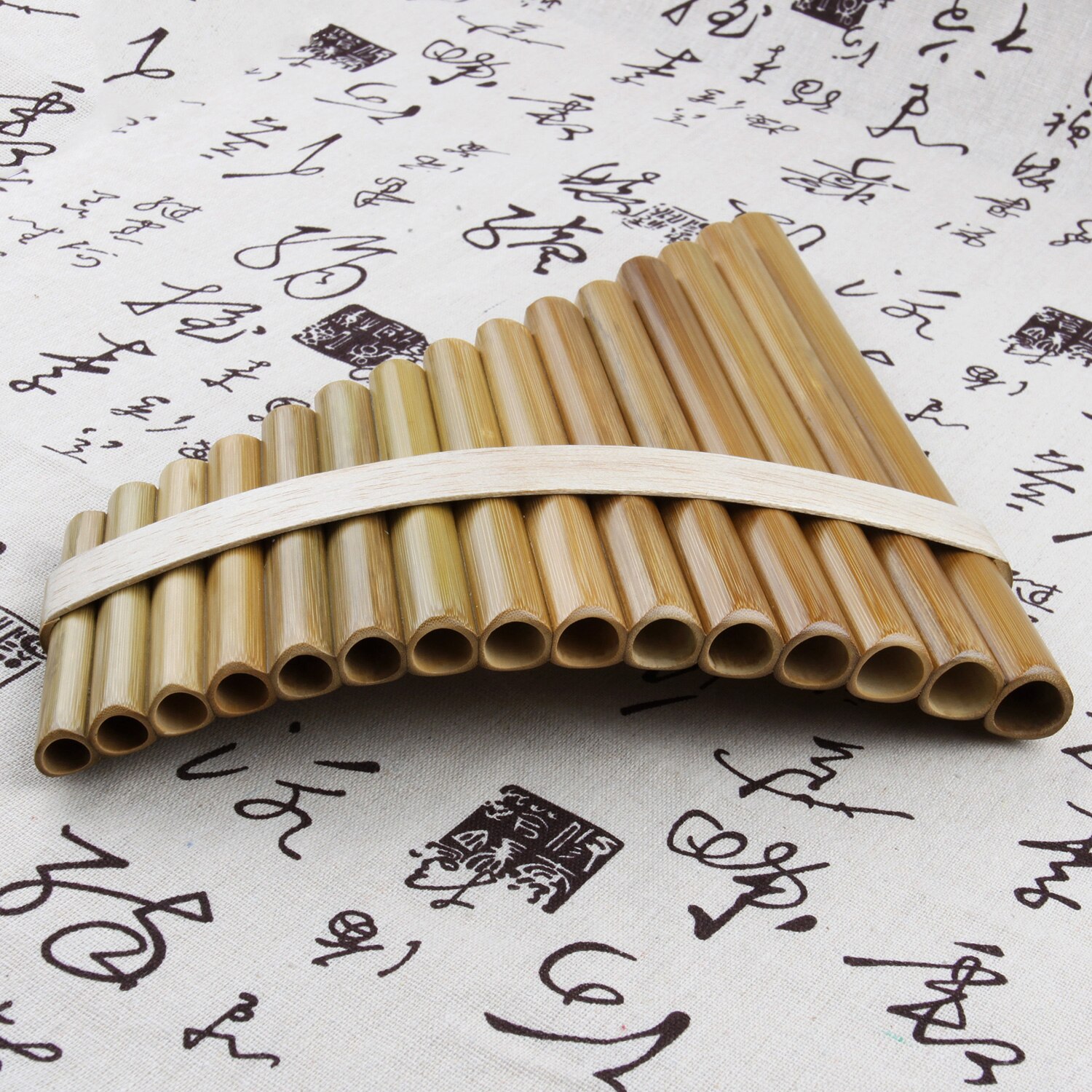 15 Pipes Pan Flute G Key Folk Musical Instruments Original Colour Flute De Pan Woodwind Instrument Handmade Pan Pipes