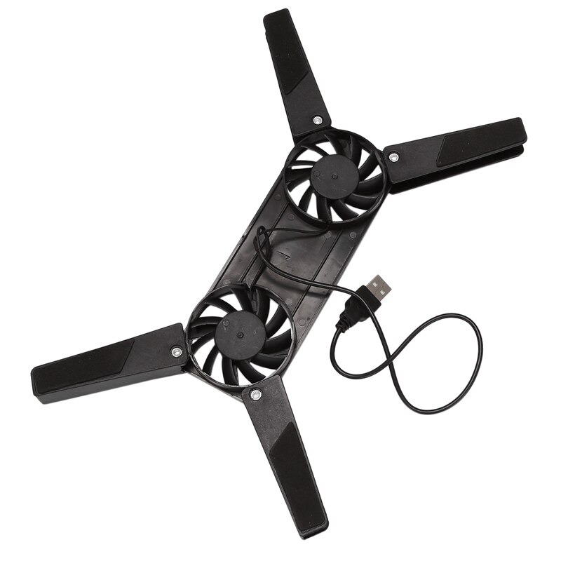 2X Laptop Cooling Pad,Dual Fan For Laptop Cooling,USB Folding Laptop Cooler Pad,Notebook Fan For Students &amp; Business Man