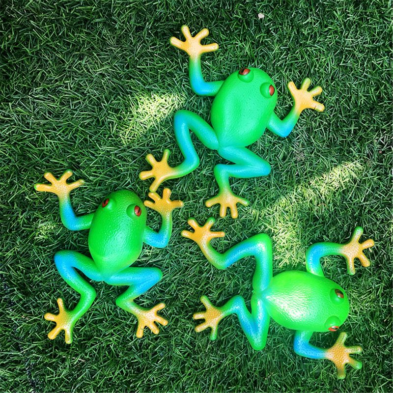 Big Green Frog Antistress Ball gioca scherzo Gag Toy rana in gomma morbida