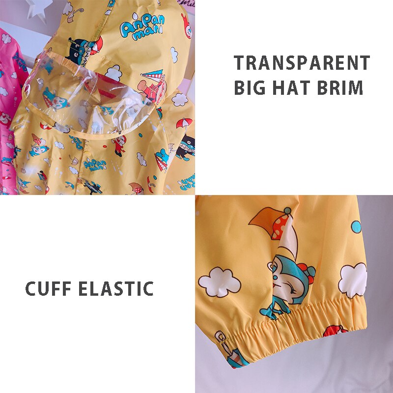 Große Größe Regenmantel für Kinder Cartoon Kinder Mädchen Regendicht Regen Mantel Wasserdicht Poncho Jungen Regenbekleidung Kindergarten Kind Regenanzug