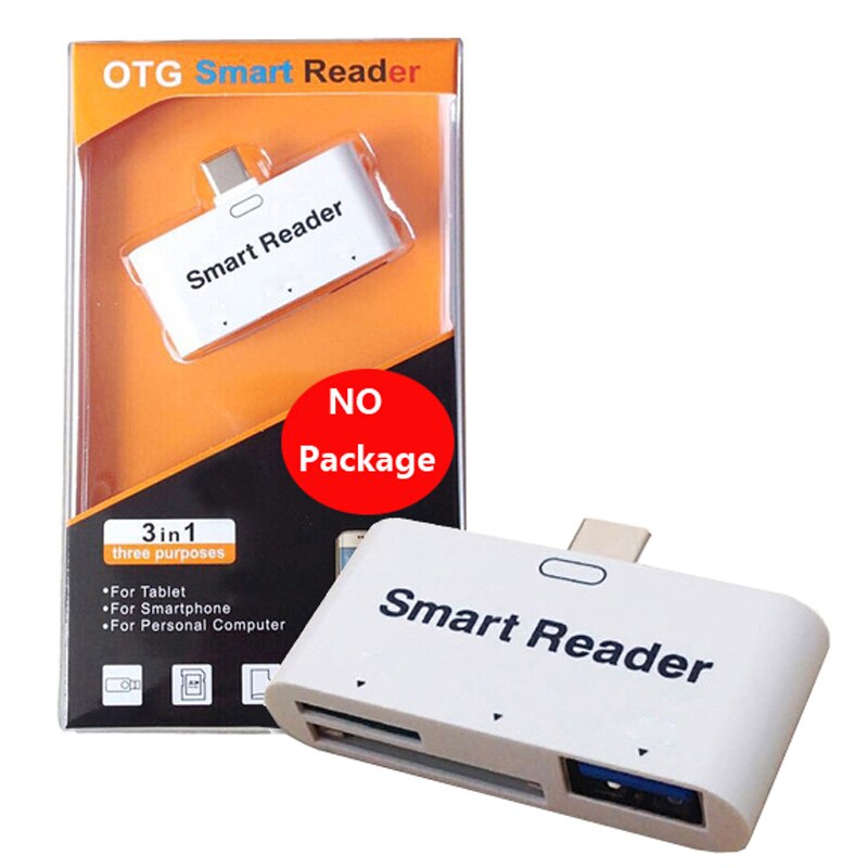 Lecteur de carte OTG intelligent, USB Type C SD TF, pour Samsung Galaxy S20 S10 S9 S8 NOTE 20 10 HUAWEI P40 LG Xiaomi Android