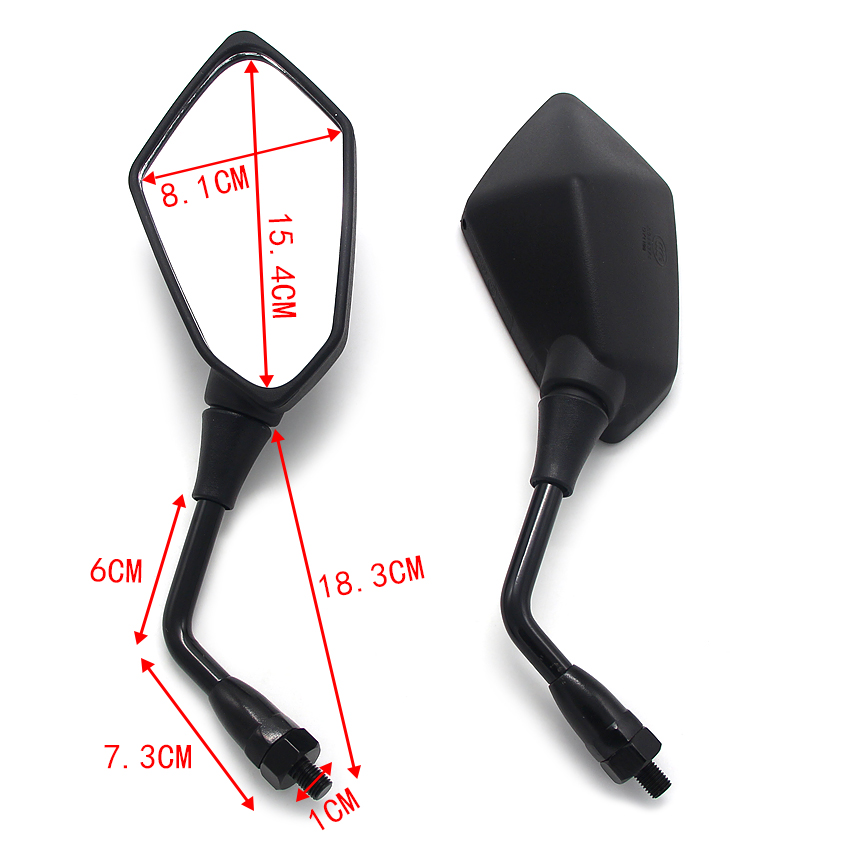 Motorrad Rückspiegel Seite Spiegel Für Kawasaki Z750R Z750 Z750S Z1000 KLE650 Versys 650 1000 KLV1000 ER650 ER-6N Teile