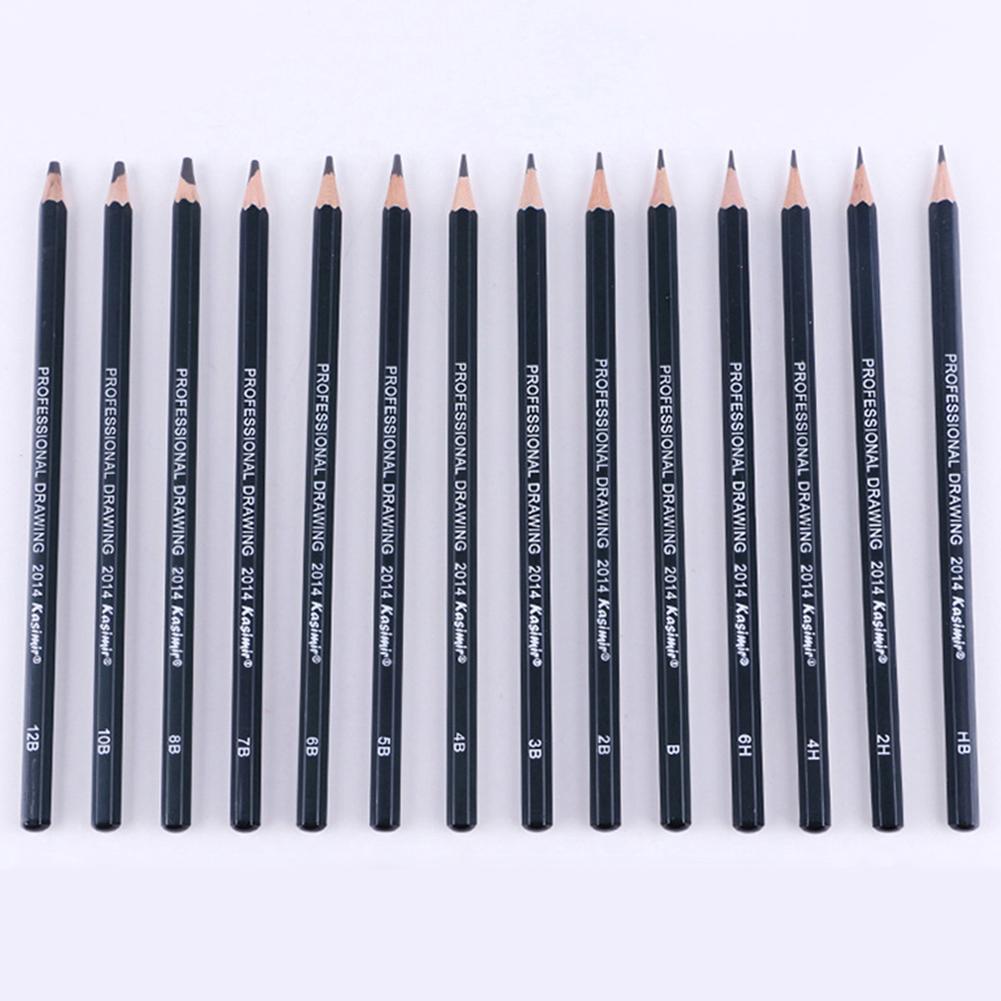 Pencils 14 Pcs/Set 6H - 12B Artist Art Sketch Drawing Pencil Craft Tool