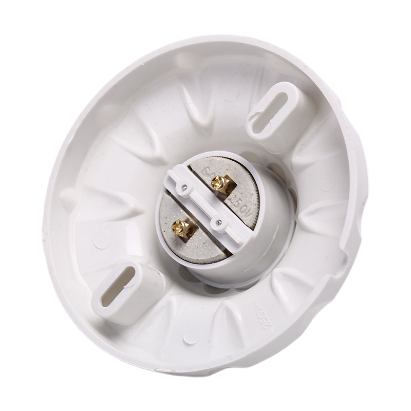 E27 portalampada a portato in ceramica portalampada tondo base per lampada a sospensione base per lampada da parete a soffitto industriale