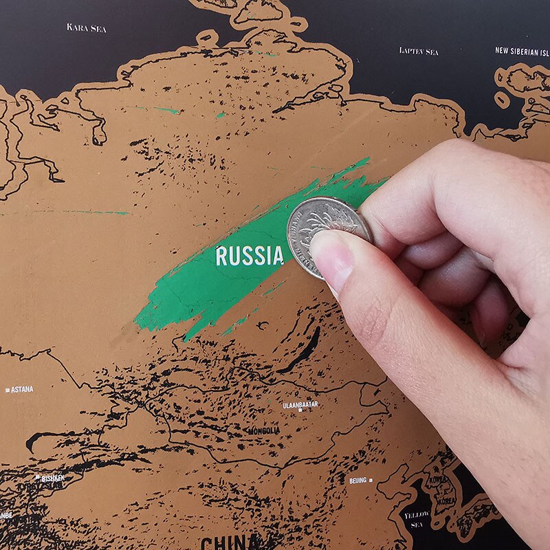 Deluxe Erase World Travel Map Scratch Off World Map Travel Scratch For Map 82.5x59.4cm Room Home Office Decoration Wall Stickers