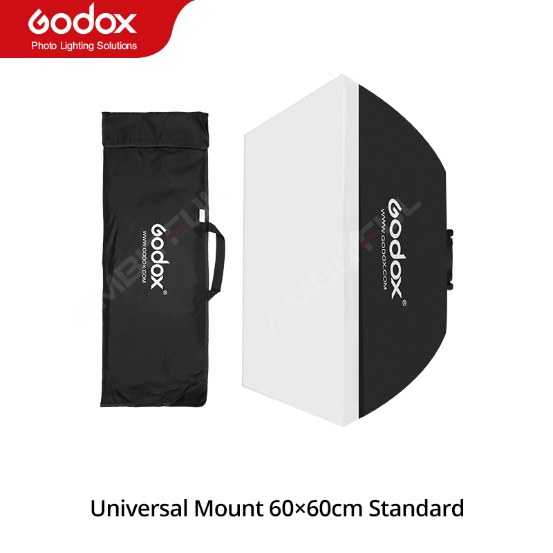 Godox 50x70cm 60x60cm 60x90cm 80cm Photo Studio Softbox Soft Box avec support universel pour K-180A K-150A Godox E250 E300 300SDI: Black