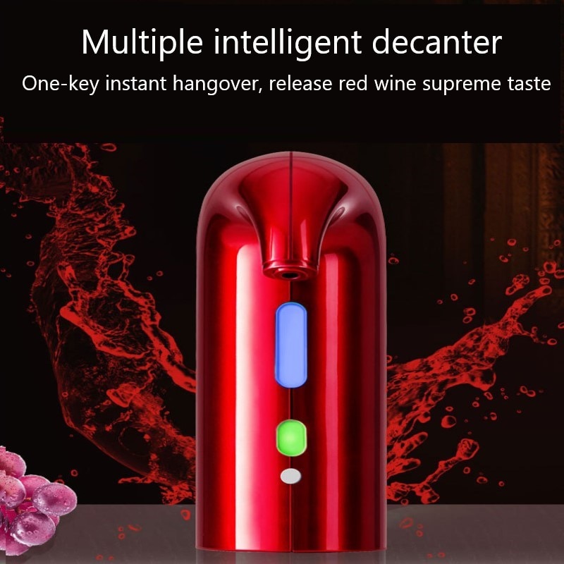Draagbare Smart Elektrische Wijn Decanter Automatische Rode Wijn Schenker Beluchter Decanter Dispenser Meerdere Intelligente Decanter