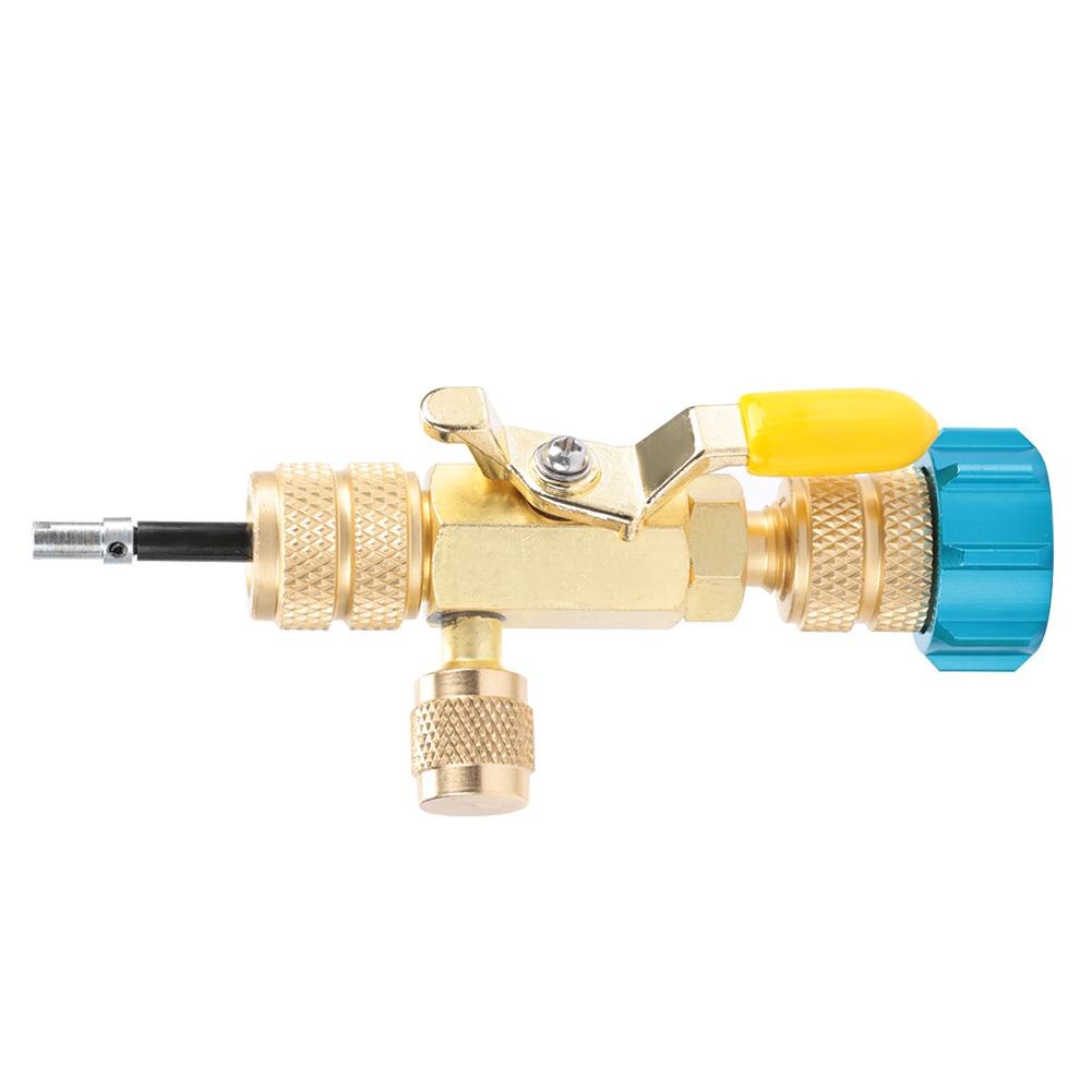 Valve Core Remover Dual Size R22(1/4") R410(5/16") Port Installer Tool valve core remover
