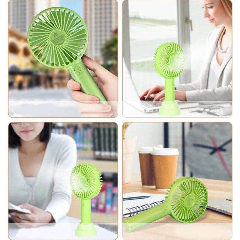 Hand-Held Portable Cartoon Base Fan Mini USB Hand Electric Fan M2 Fan Pocket Fan