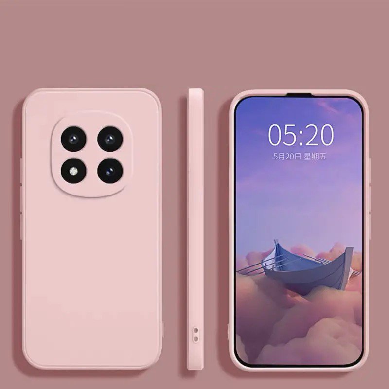 Pour Redmi Note 14 Pro Plus 5G Coque Redmi Note 14 Pro + Plus Coque Funda Coque Original Silicone Liquide Souple TPU Téléphone Pare-chocs: Rose / Pour l'iPhone 16 pro