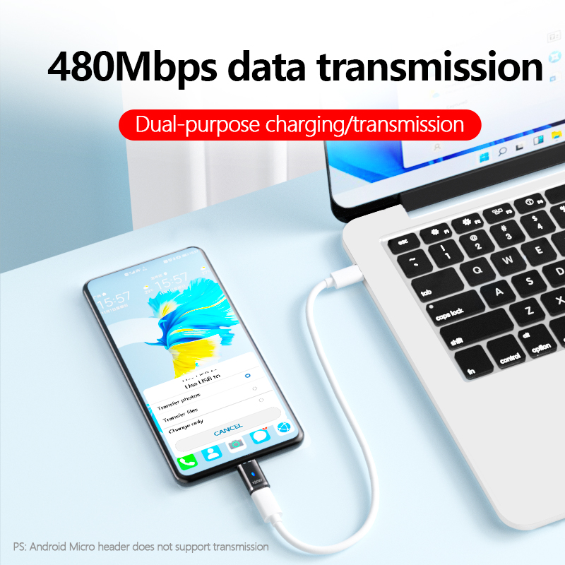 USB C Magnetic Adapter 120W Fast Charging 480Mbs Magnet Converter for iPad MacBook Pro Surface 7 HUAWEI MI OPPO Switch Connector