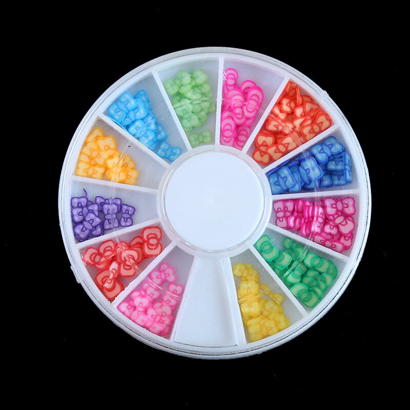 1 pièces Kawaii Nail Art fruits fleurs plume bricolage canne tranches décoration acrylique beauté polymère argile ongle autocollant outil: 13