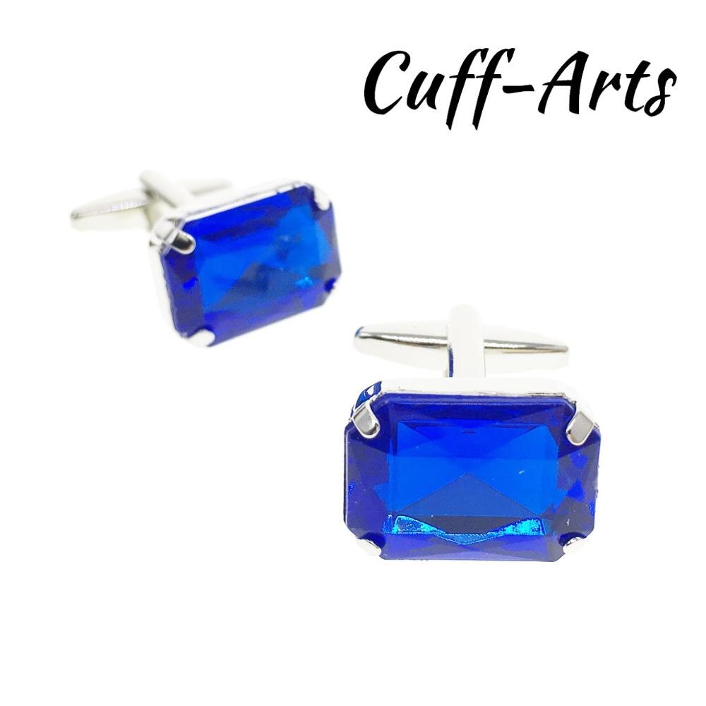 Boutons de manchette pour hommes, boutons de manchette en cristal, bijoux de couleur, boutons de manchette de chemise pour hommes, marque de luxe, boutons en cristal acrylique par cuffarts: C20144a