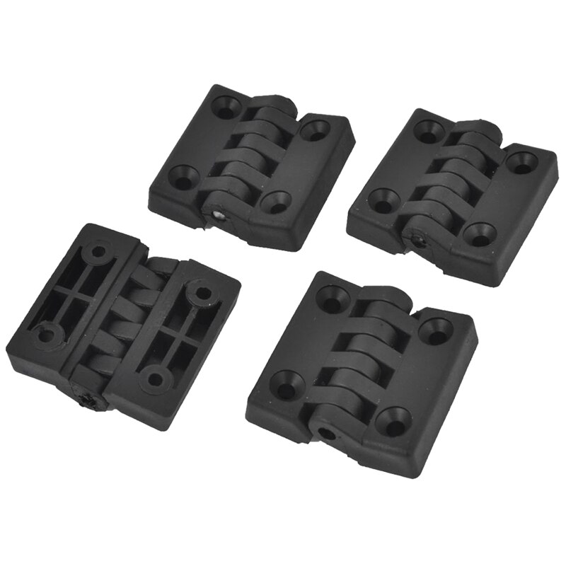4 pieces Hinges for cabinet doors, made of plastic, reinforced, 40 x 40 mm: Default Title