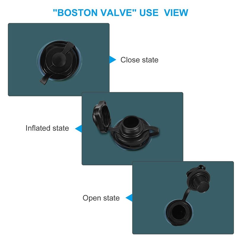 Oppustelig luftventil udskiftningsskrue 6 stk kajak tilbehør universal luftpropper boston ventil inflation gummi fit båd kajak a