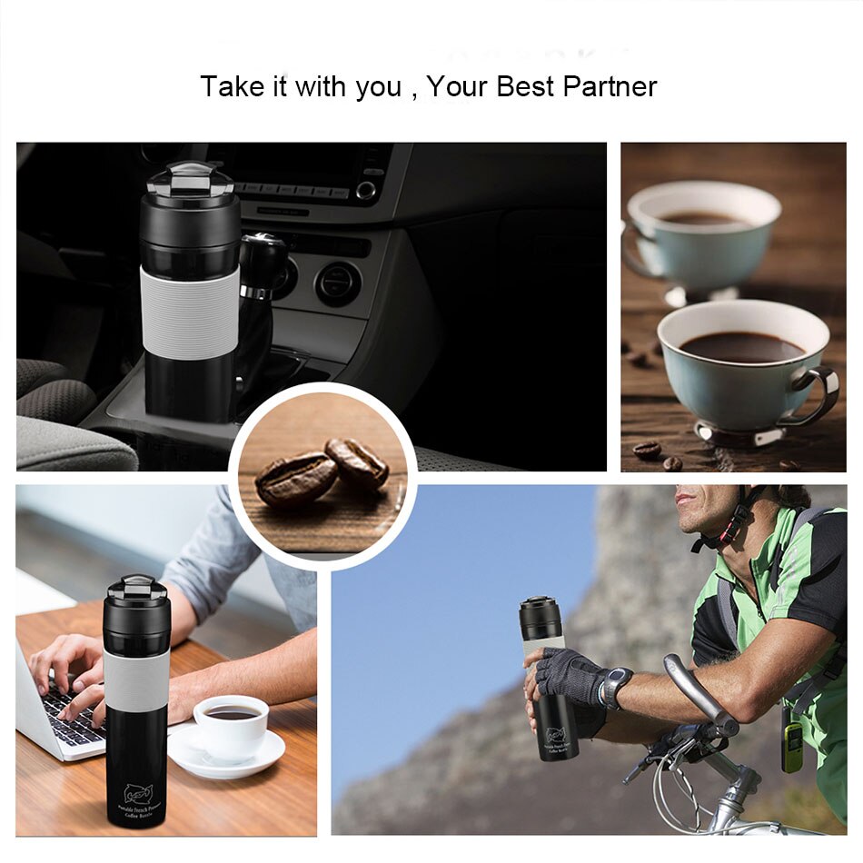 Oryginalna przenośna praska francuska izolowana kubek podróżny premia Grupa będzie lepsza