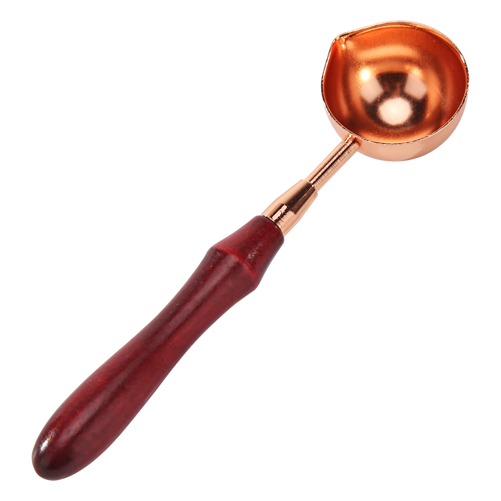 Retro Sealing Wax Furnace Stove Tripod Fire Paint Wax Seal Stamp Stick Warmer Wax Furnace Stove Pot Melting Glue DIY Craft: Spoon 02