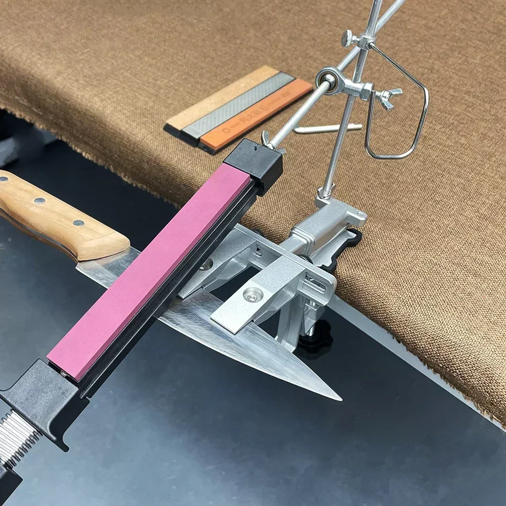 Angle Partners Affûteur de couteaux, pierre à aiguiser professionnelle, système de meulage de cuisine, affûtage, diamant, outil de travail de calcul, pierre à aiguiser