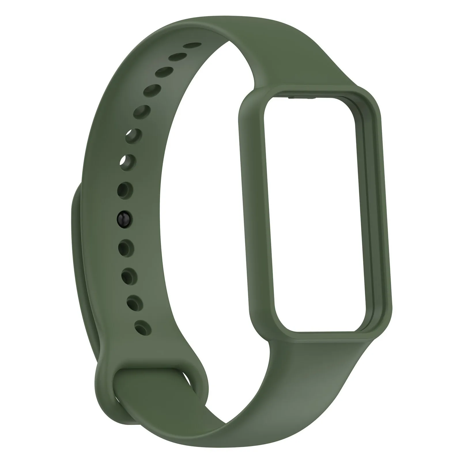 Silikon klokkerem til huami amazfit band 7 smartklokkerem armbånd soprt armbånd til amazfit band 7 remspenne: Grønnblå