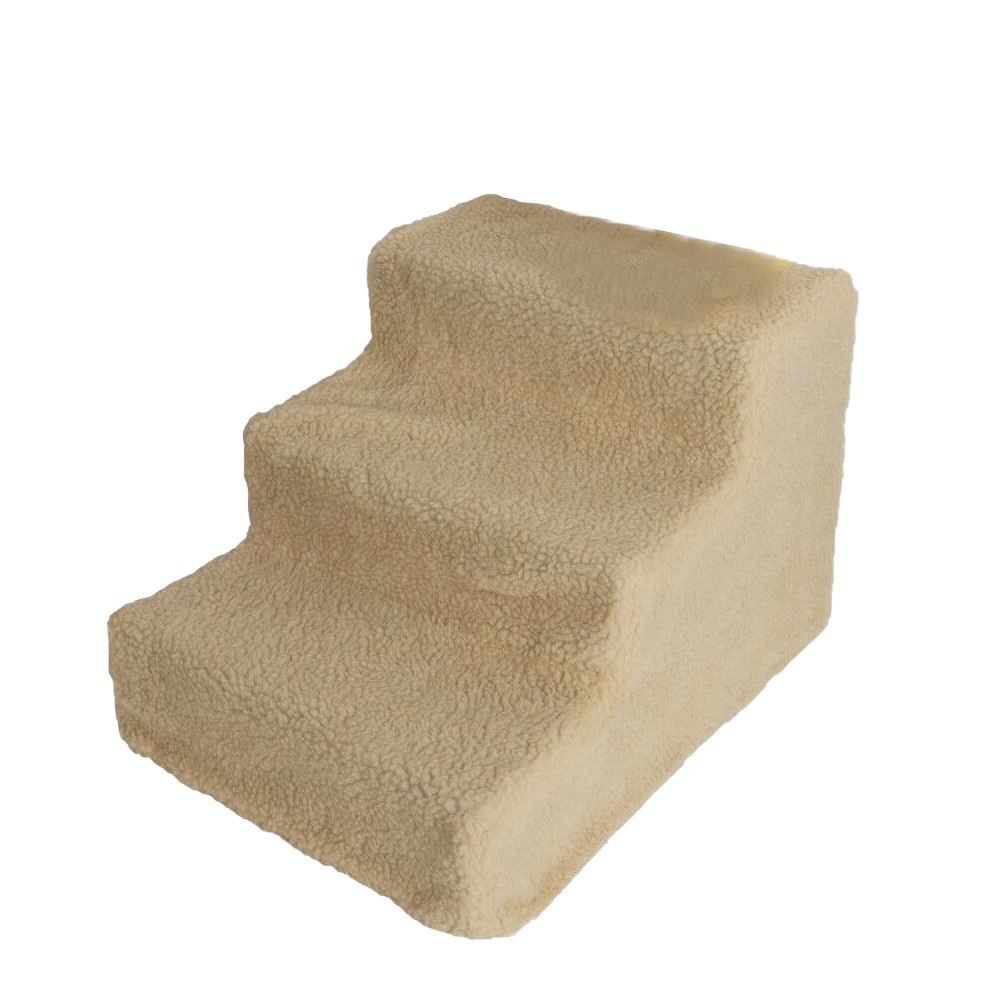 Dog House Dog Stairs Pet 3 Steps Stairs for Small Dog Cat Pet Ramp Ladder Anti-slip Removable Stairs: Yellow