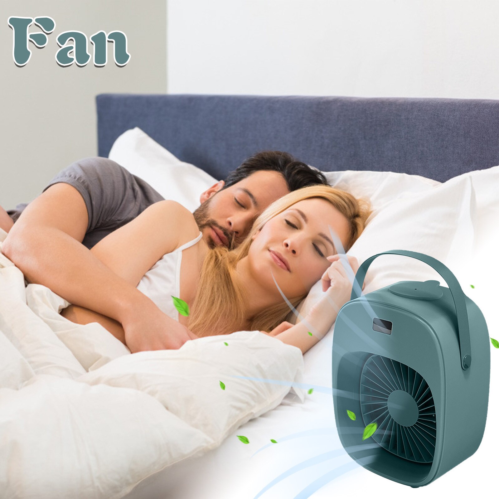 Smart Home Usb Low Noise Kantoor Fan Rustige Slaap Mini Bevochtiging Fan Draagbare Usb Desktop Luchtkoeler Huishouden Water cool