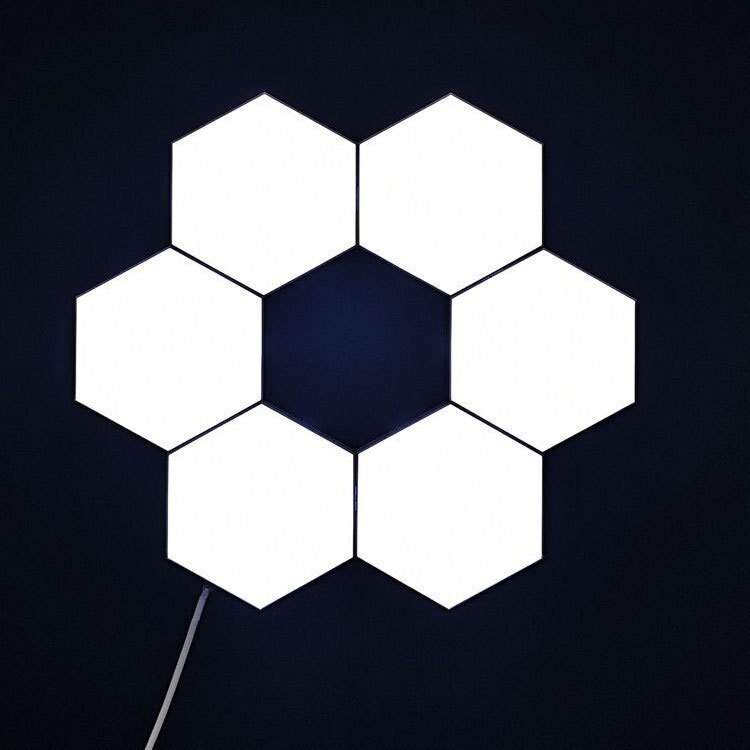1 pièces LED lampe quantique modulaire tactile sensible éclairage Hexagonal veilleuse lampes applique murale hexagonale applique murale