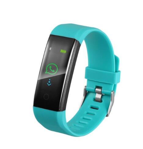 Nouvelle montre intelligente hommes femmes moniteur de fréquence cardiaque pression artérielle Tracker Fitness Smartwatch Sport montre pour IOS Android: Green