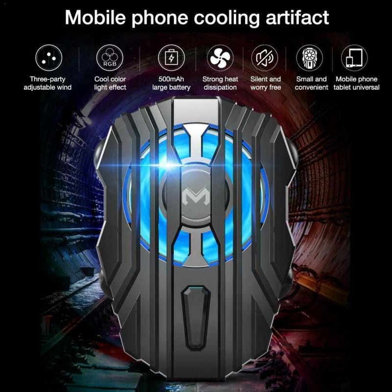 Ventilador de refrigeración Universal para teléfono móvil, radiador Semiconductor recargable por USB, soporte para almohadilla de juego, radiador silencioso