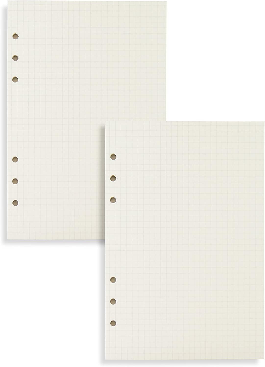 Kit de recharges A5/A6 6 trous, planificateur/organisateur, recharges par paquet, 90 Pages/45 feuilles par article (recharges régulières)