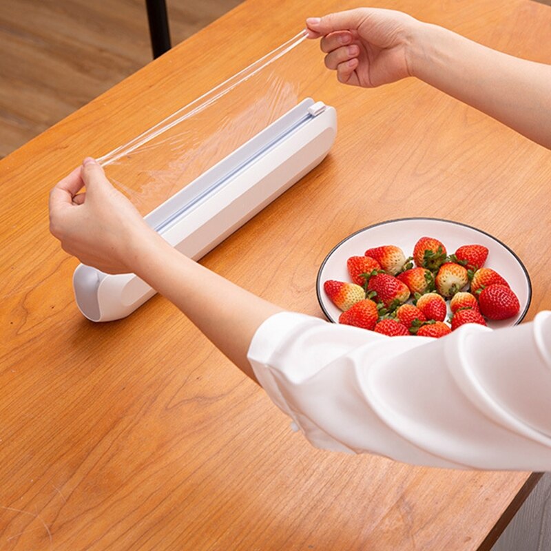 Plastic Wrap Dispenser With Cutter Refillable Cling Film Dispenser With Cutte Cling Wrap Dispenser Cutter