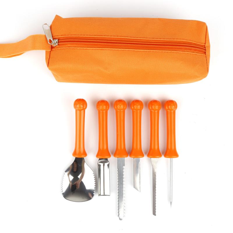 7Pcs Halloween Pumpkin Carving Tools Kit Easily Carve Sculpt Halloween Decoration For Home Kitchen Tools Cocina