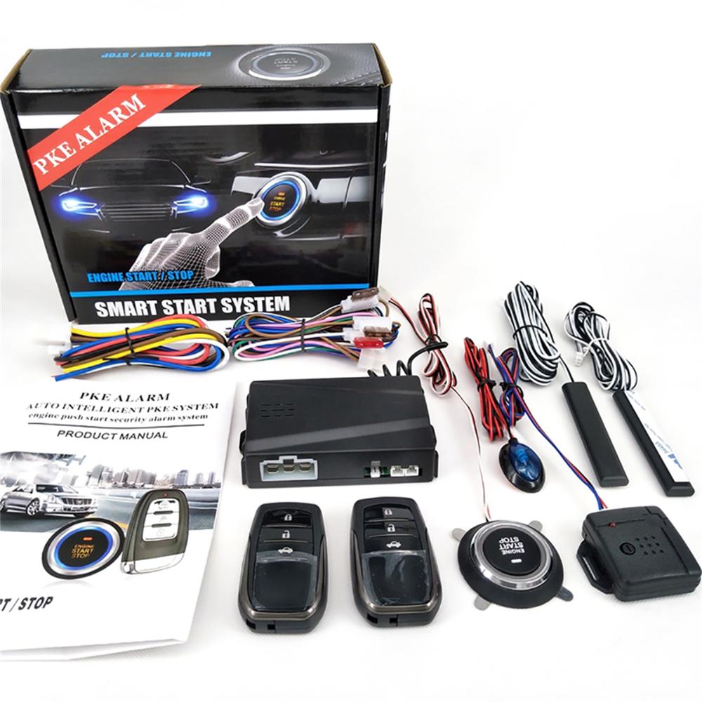 12V Universal Automobile Anti-theft System Remote Start Remote Control Keyless Entry PKE One-key Start Car Alarm System