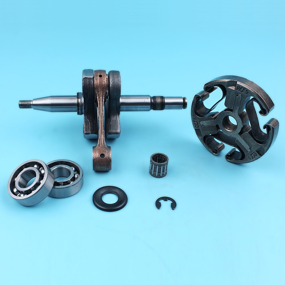 Crankshaft Clutch Bearings Washer E-clip Kit For Husqvarna 362 365 371 372 372XP Chainsaw