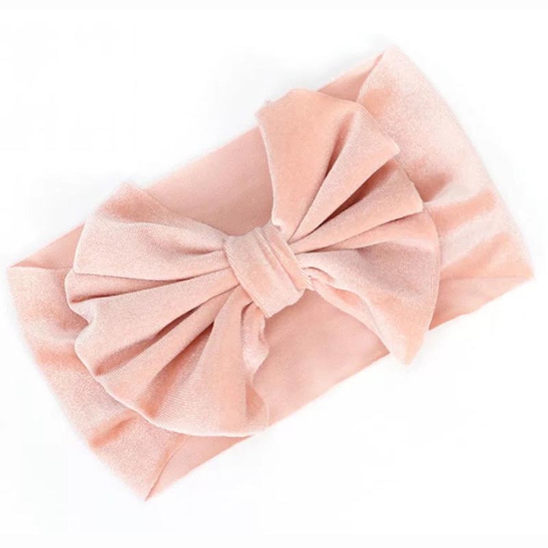 oro de bebé de terciopelo cinta elástica turbante diadema arcos niños bebé niña diademas para el pelo accesorios para el pelo para niños: headband 3