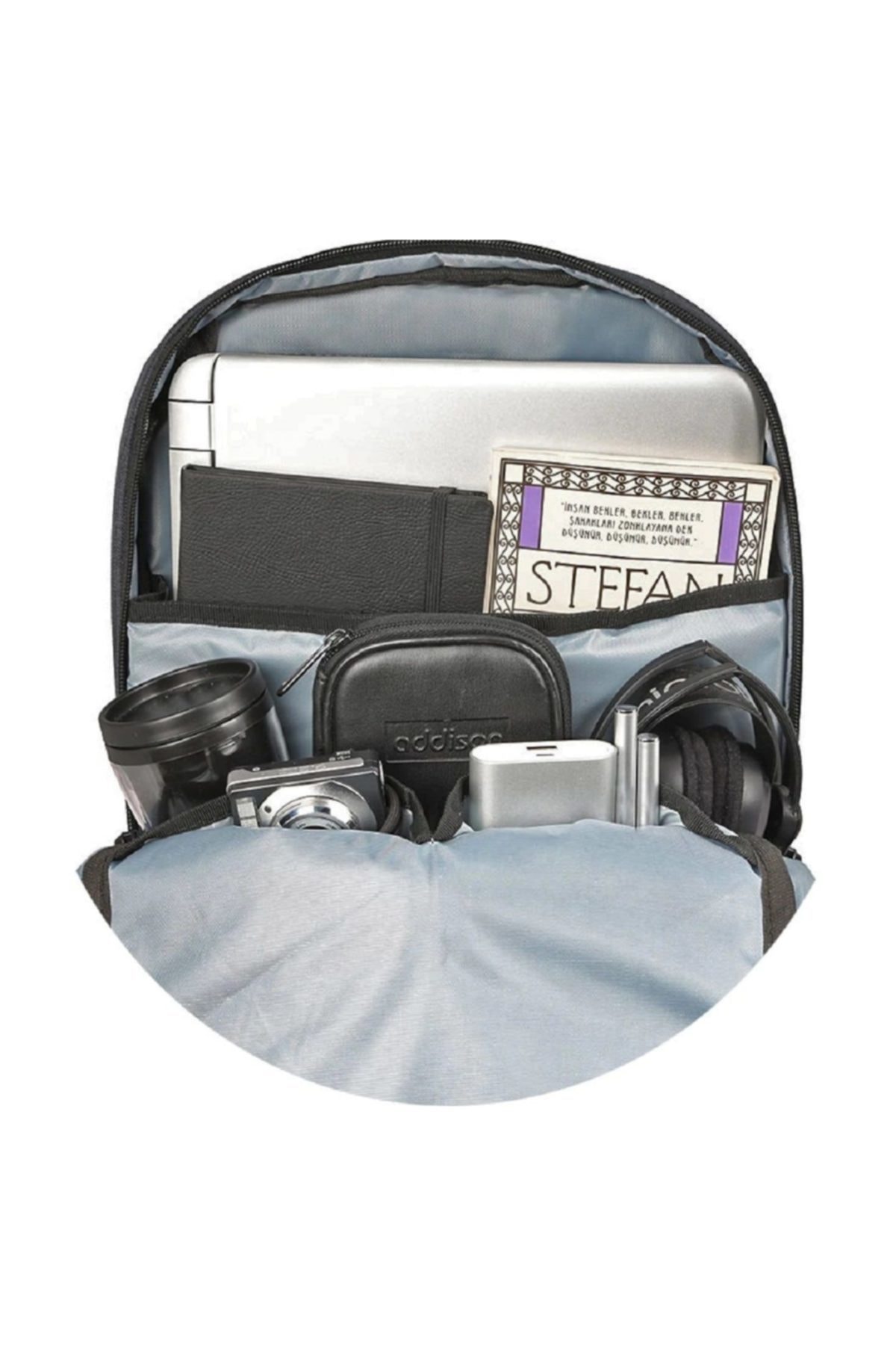 Gray Notebook Laptop Backpack