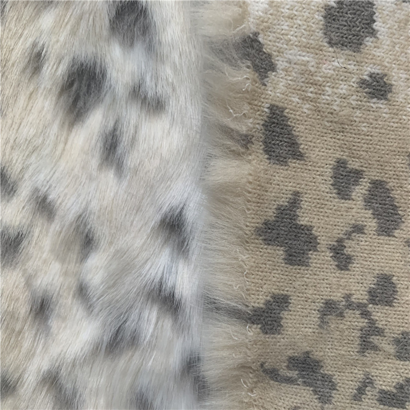 Leopard jacquard material single-sided smooth autu... – Grandado