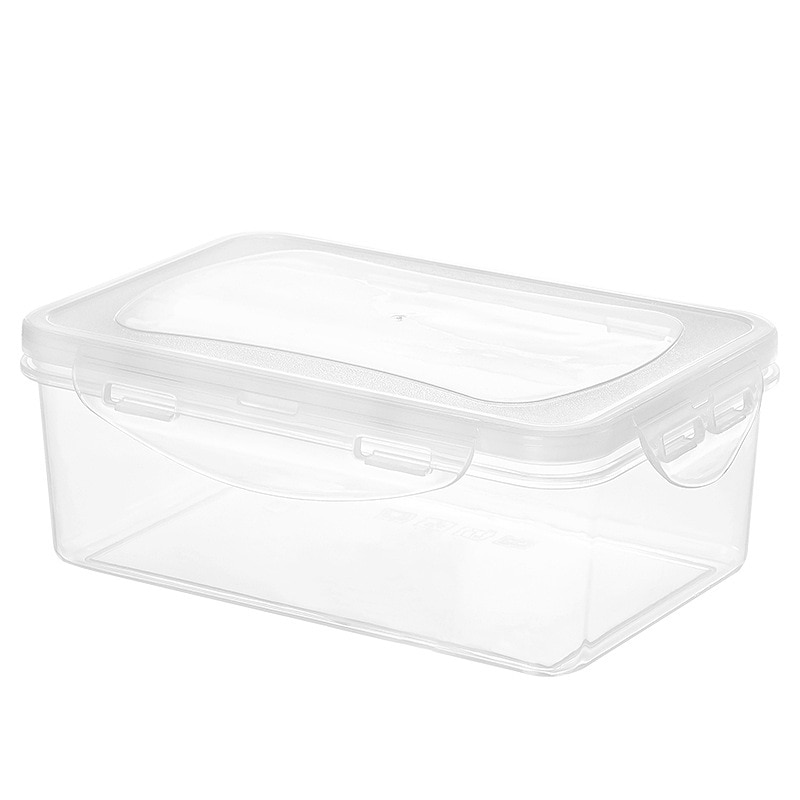 Food Storage Container Kitchen Storage Box PP Fresh-keeping Storage Organizer Refrigerator with Lid Transparent Sealed Cans