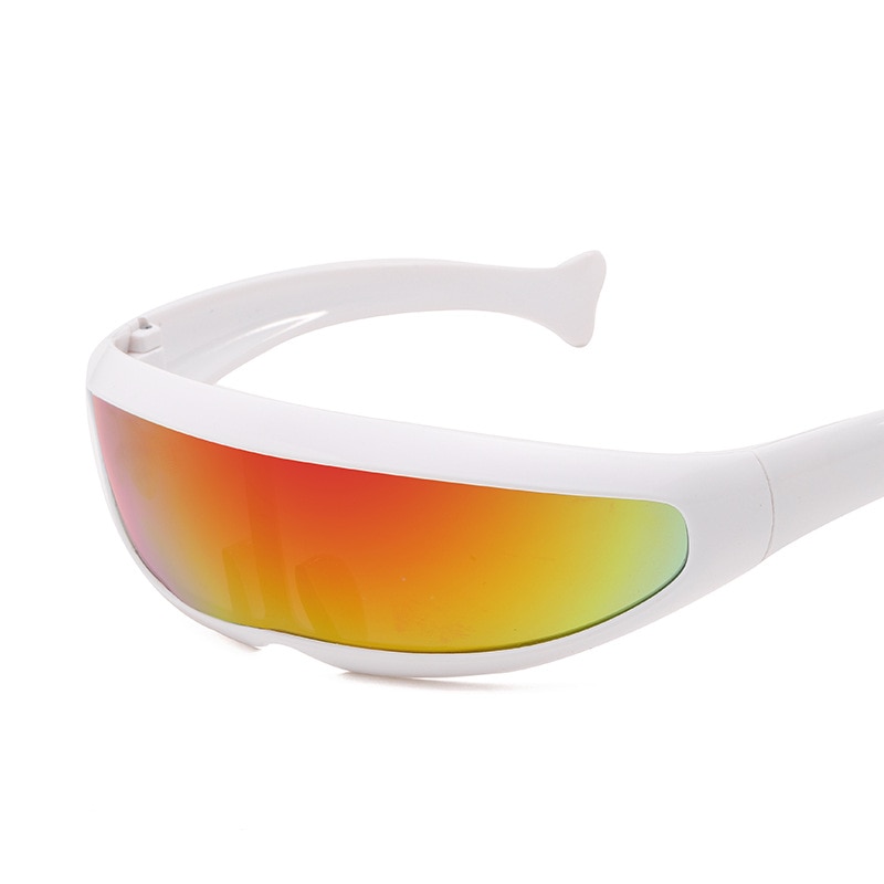 SCHNELLE SCHIFF! draussen Sport Brille Schmale Gespiegelt Sonnenbrille Polarisierte Sonnenbrille verbunden Objektiv Fishtail Brillen: 03