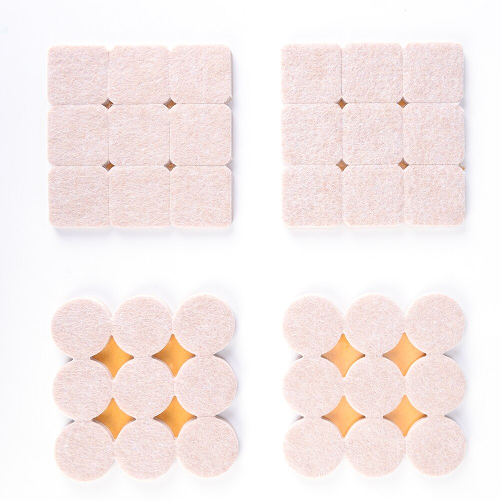 18x DIY Self Adhesive Furniture Scratch Protector Rectangle Felt Pads Sets