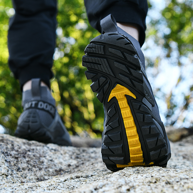 Wanderschuhe für Herren, leicht, rutschfest, draussen-Stiefeletten, atmungsaktiv, zum Wandern, Wandern, Pfad-Schuhe